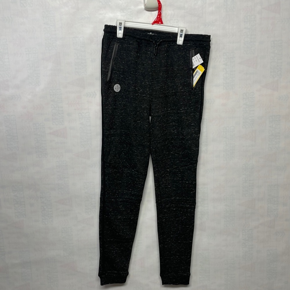 NWT youth boys xl  black lightweight joggers zipper pockets